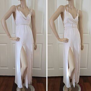 Zara Wrap Bralette Attached Slip Dress SZ S